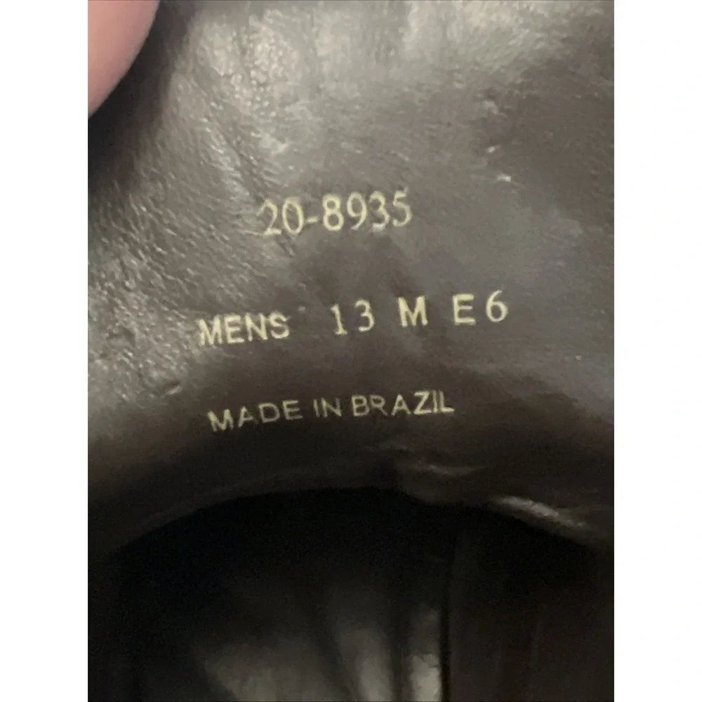Johnston‎ & Murphy Mens 20-8935 Black Suede Leather Boots Sz 13M Greer Wingtip